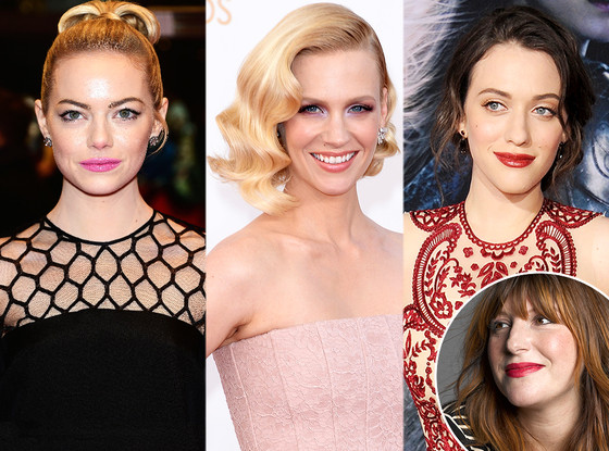 January Jones, Emma Stone, Kat Dennings, Rachel Goodwin, Glam Squad January Jones, Emma Stone, Kat Dennings, Rachel Goodwin, Glam Squad